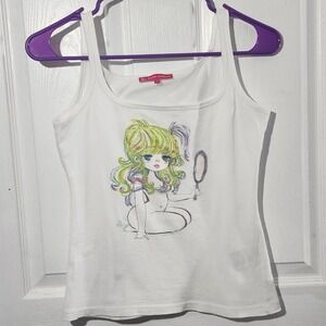 Vintage Adorable Nude Manga Girl Tank Top